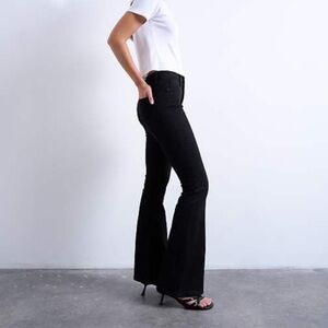 Topshop Black Jamie Flare Jean